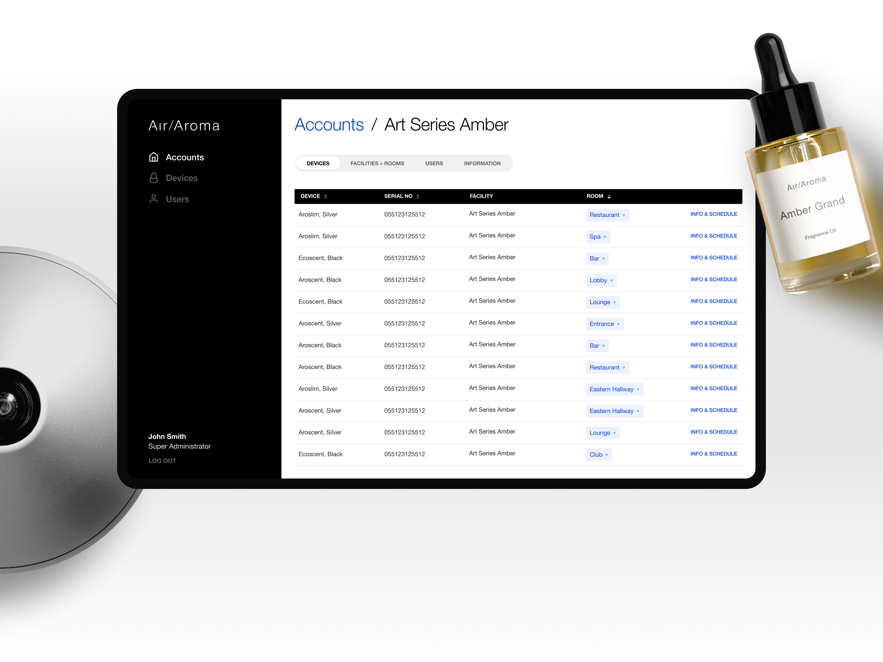 App admin CRM screen