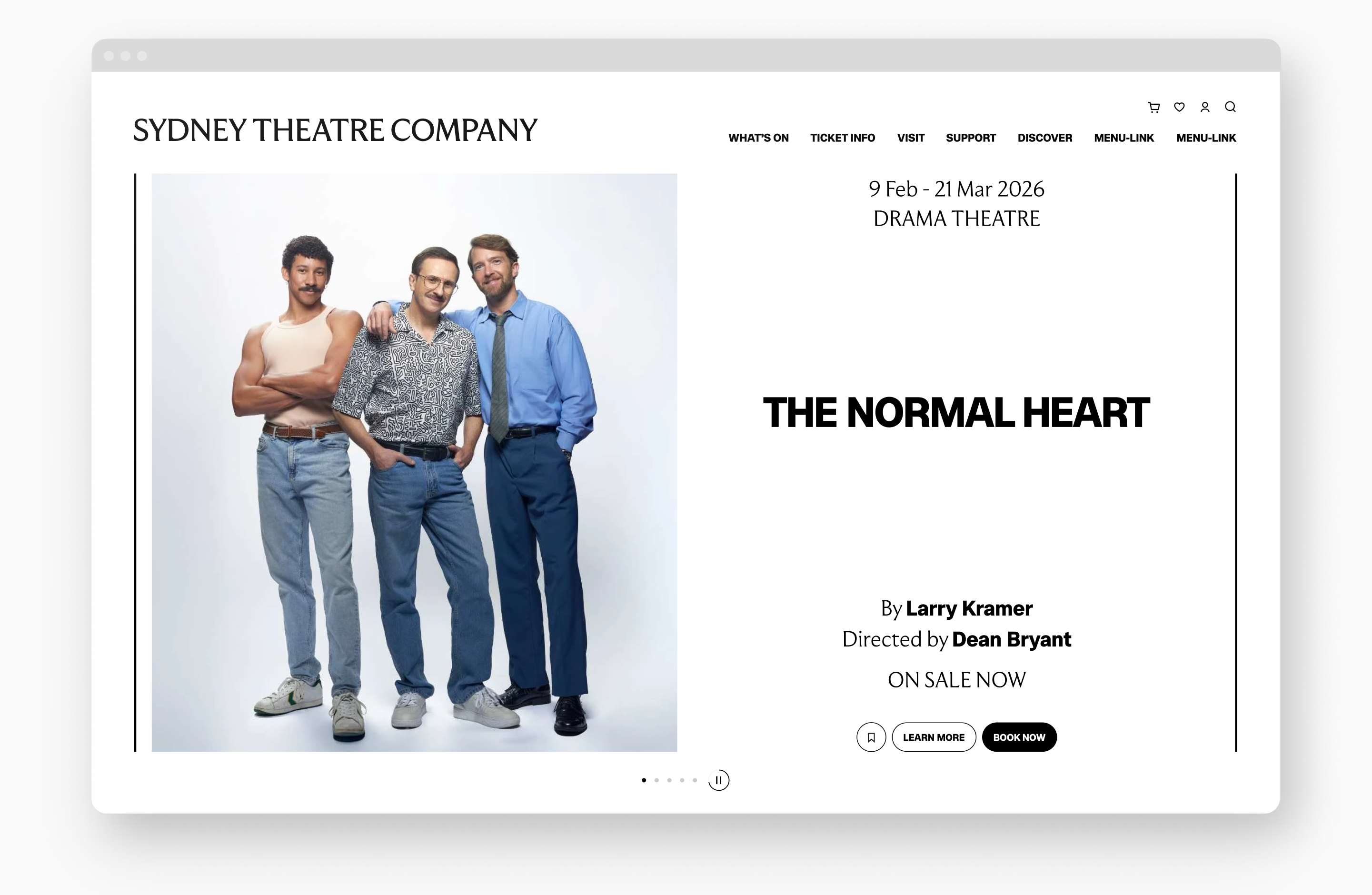 Homepage banner carousel