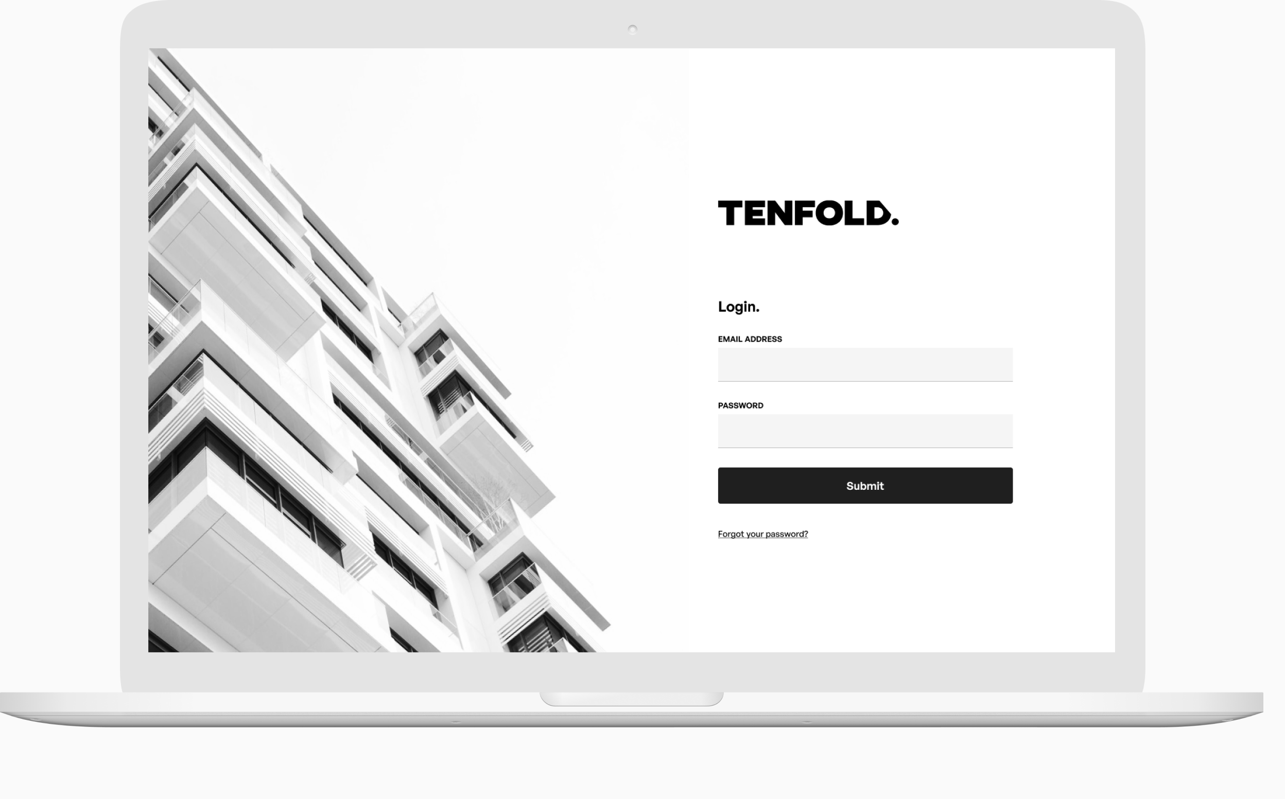 Tenfold website desktop image