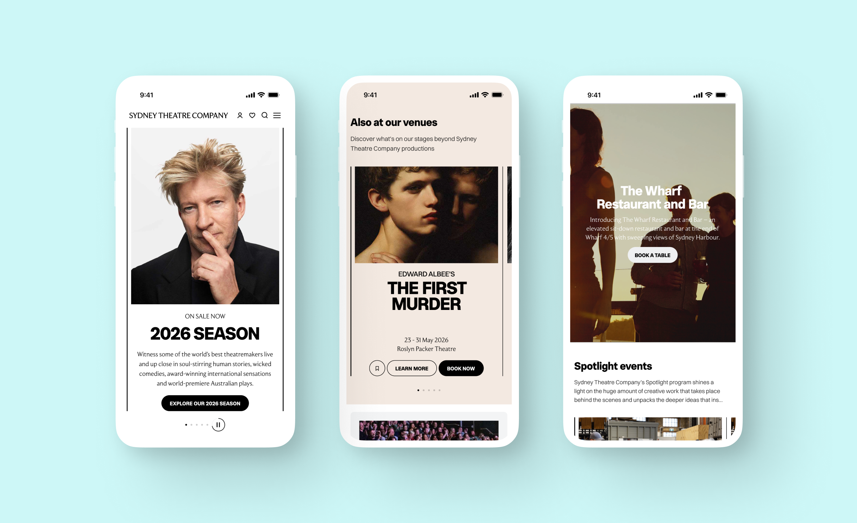 Sydney Theatre Company, mobile UI