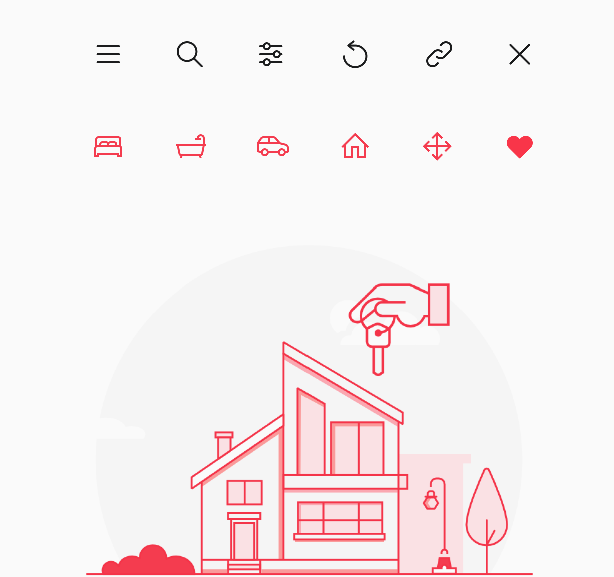 House and Land World Icons and Illustration